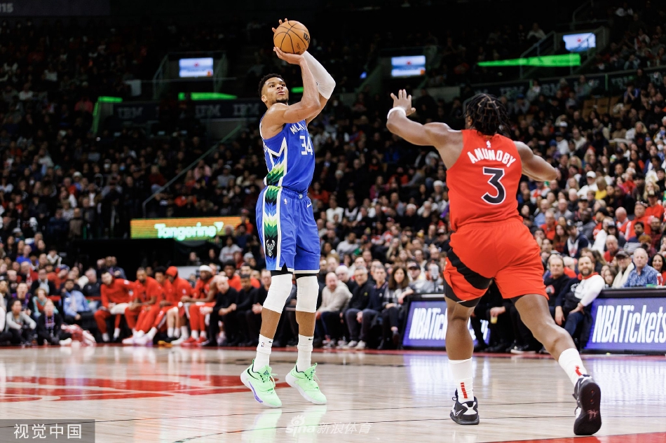 [NBA]雄鹿加时104-101猛龙 字母哥三双