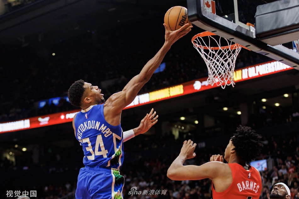 [NBA]雄鹿加时104-101猛龙 字母哥三双