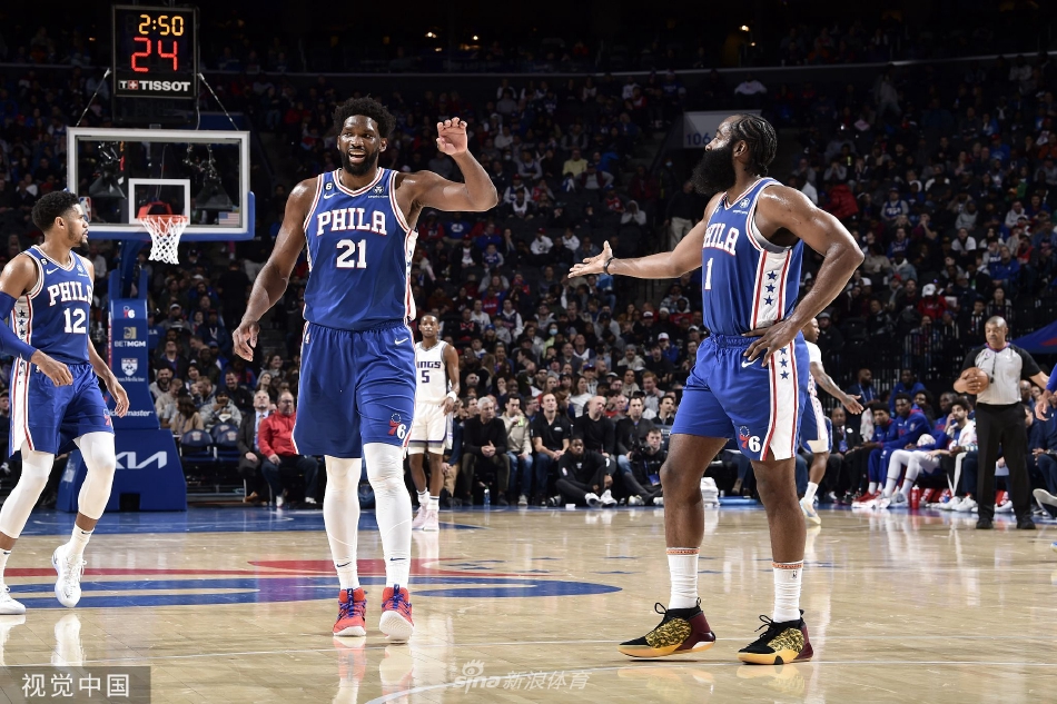 [NBA]76人123-103大胜国王 恩比德31分哈登21+15
