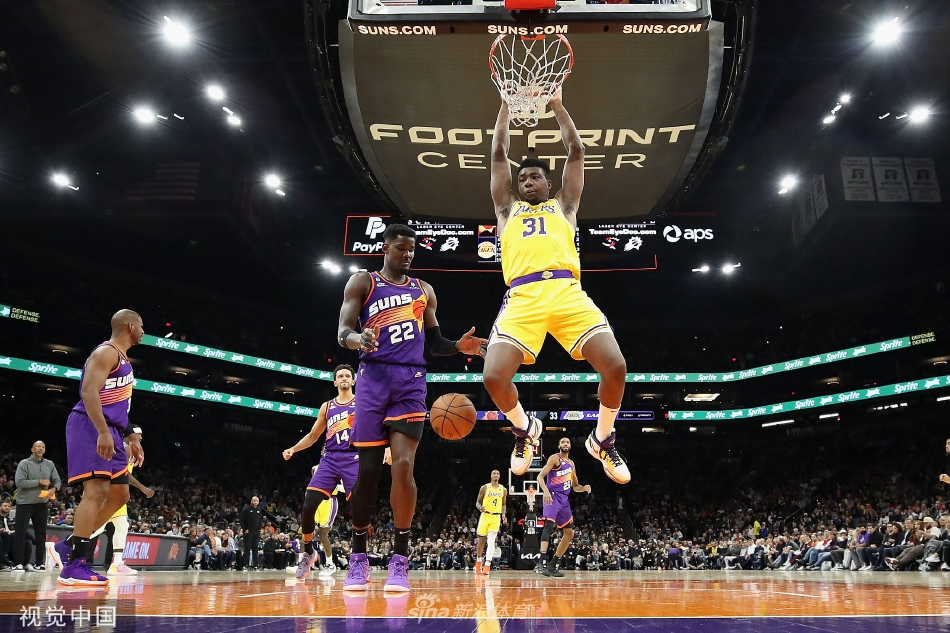 [NBA]湖人104-130惨败太阳 保罗28+8艾顿21+11