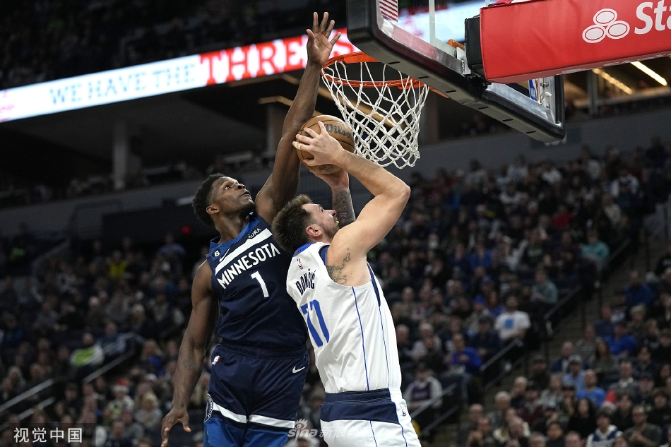 [NBA]独行侠104-99森林狼 东契奇25分