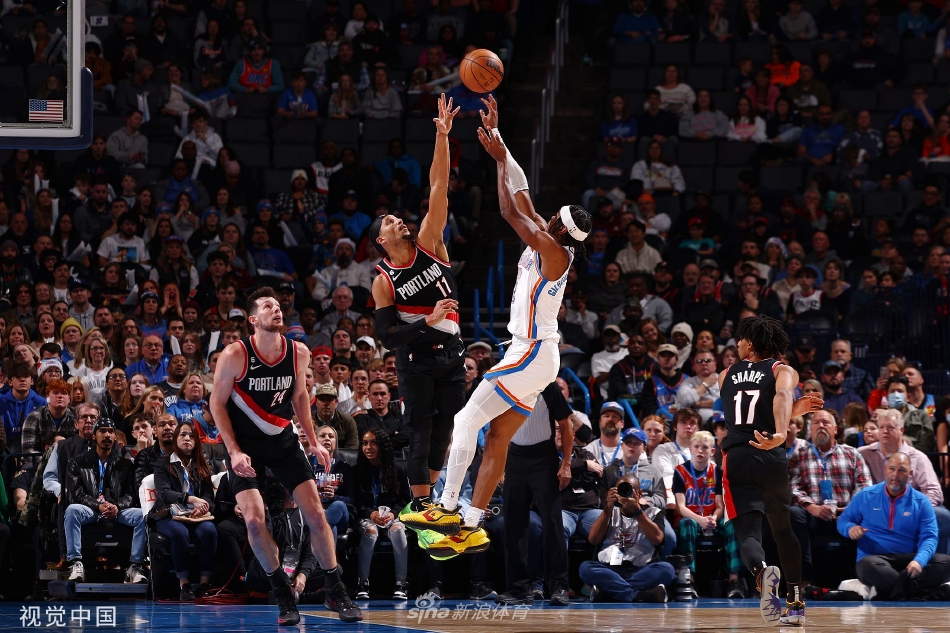 [NBA]开拓者98-101雷霆 亚历山大27分