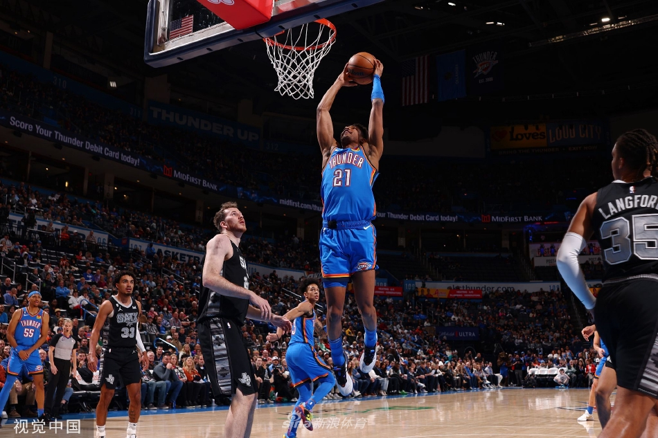 [NBA]雷霆130-114马刺 亚历山大28+6+8