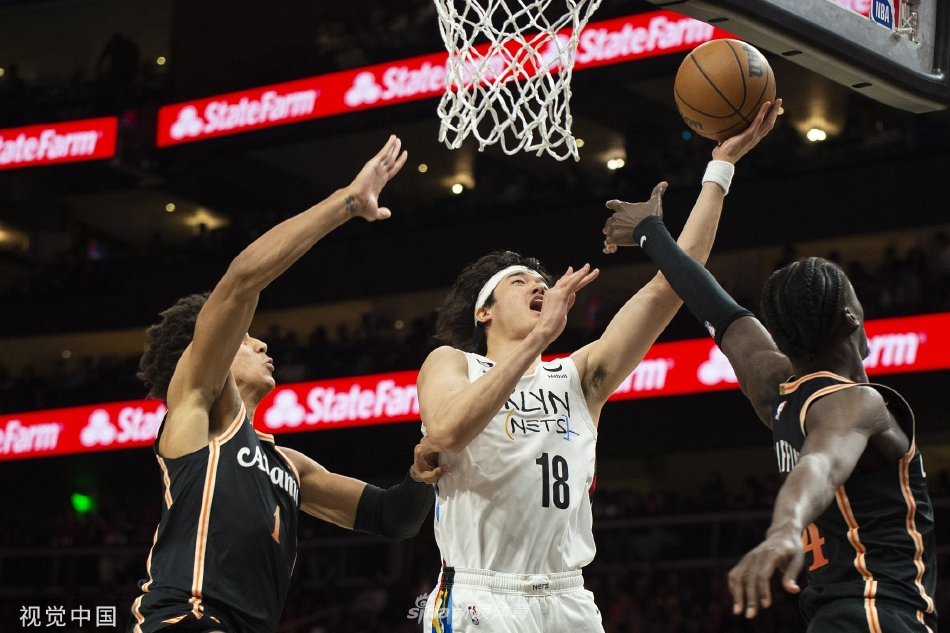 [NBA]篮网108-107险胜老鹰 杜兰特欧文合砍54分