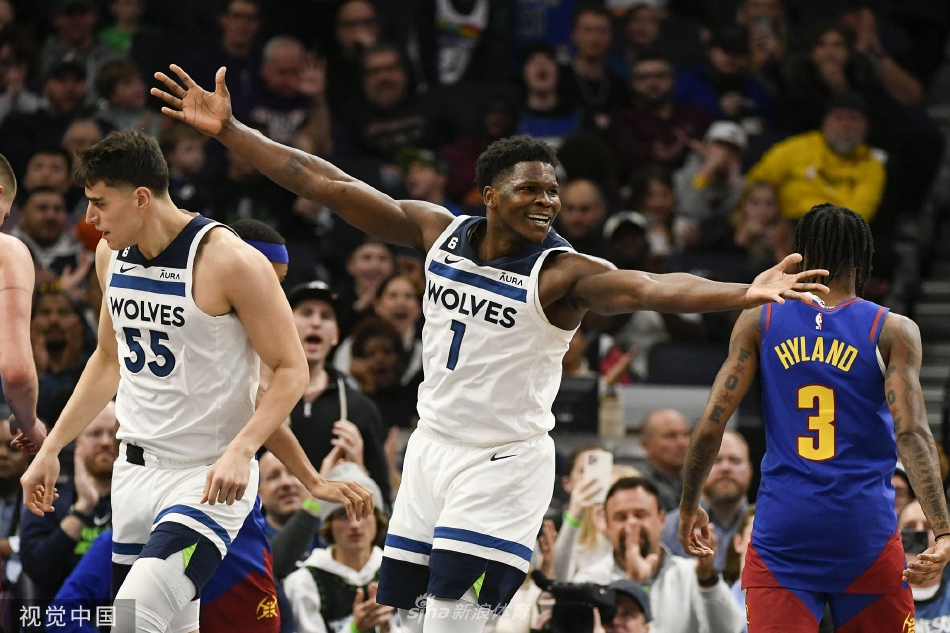 [NBA]森林狼124-111克掘金 爱德华兹29+10