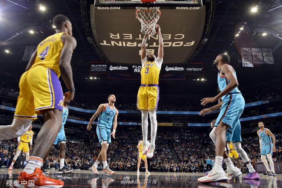 [NBA]太阳115-105湖人 布克25分浓眉37+21