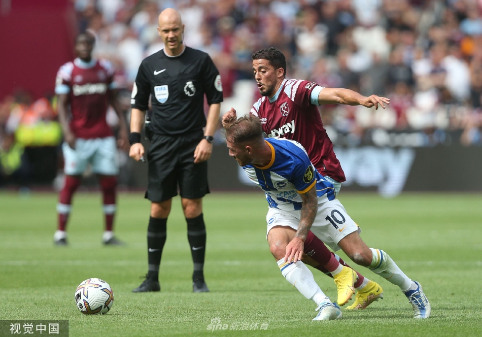 [英超]西汉姆联0-2布莱顿