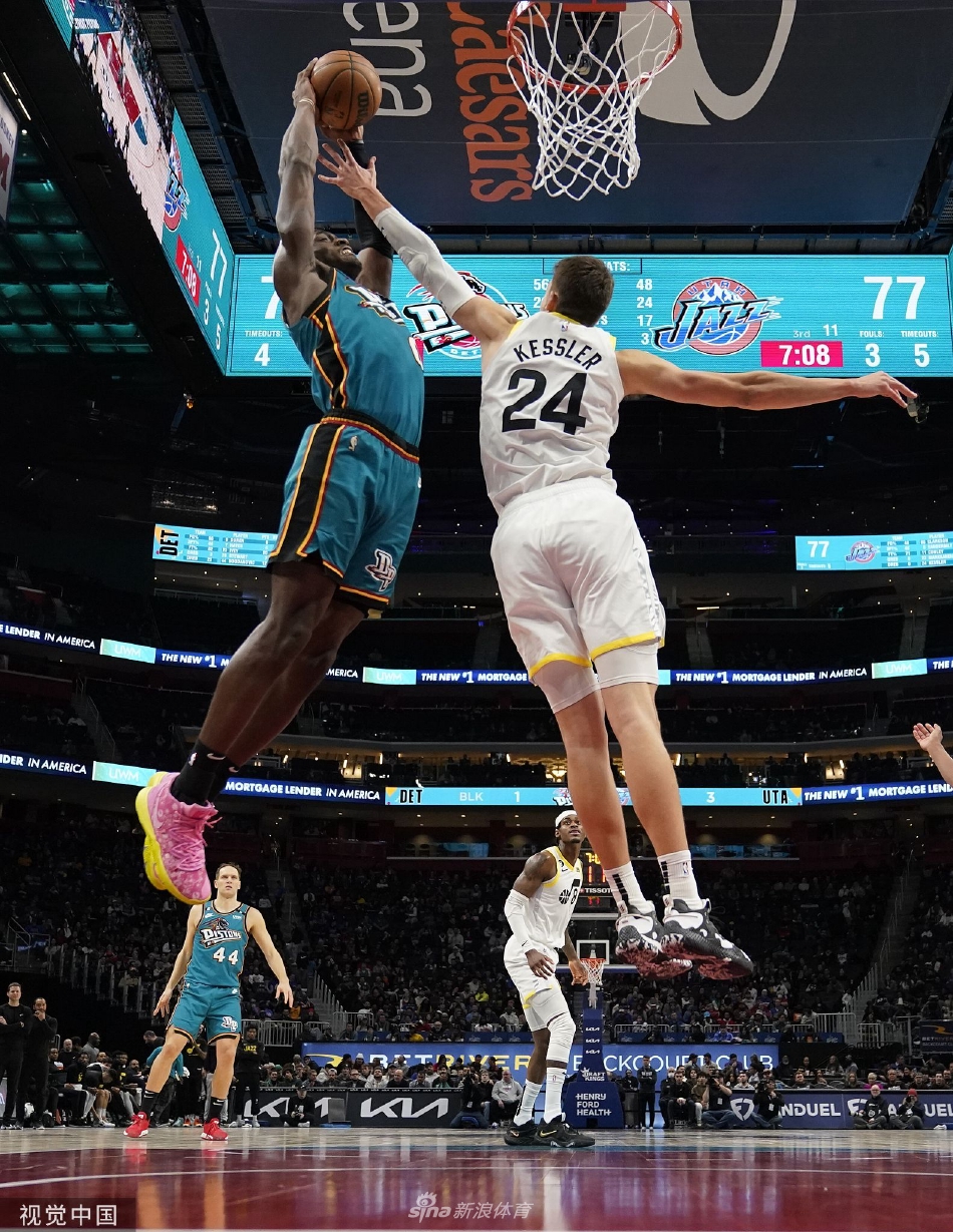 [NBA]爵士126-111活塞 马尔卡宁38分