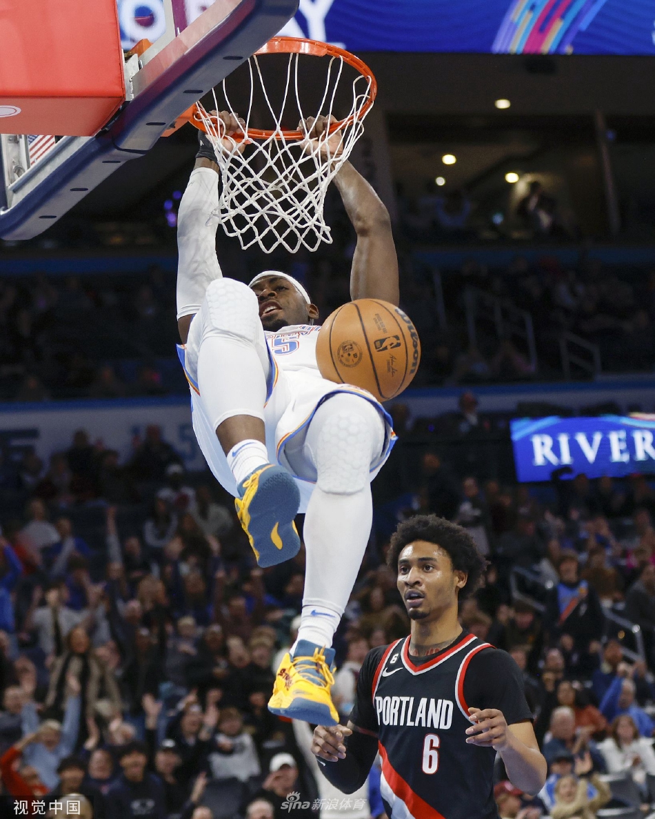 [NBA]开拓者98-101雷霆 亚历山大27分