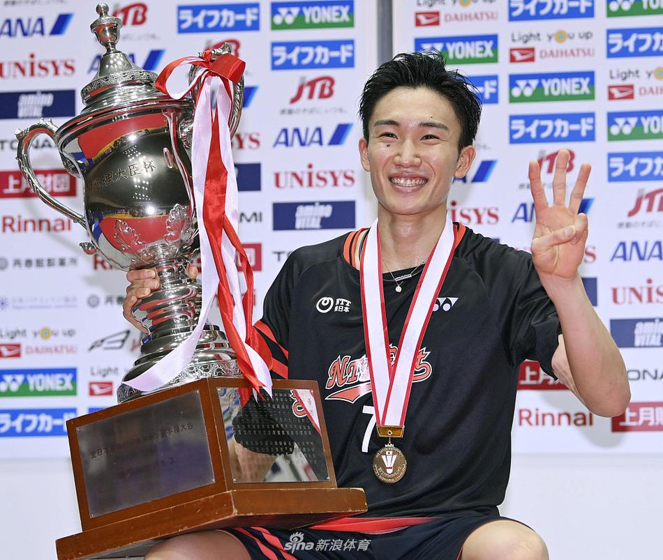 全日赛桃田贤斗三连冠