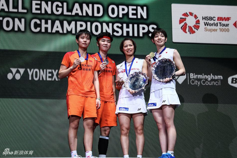 2020全英女双决赛颁奖仪式