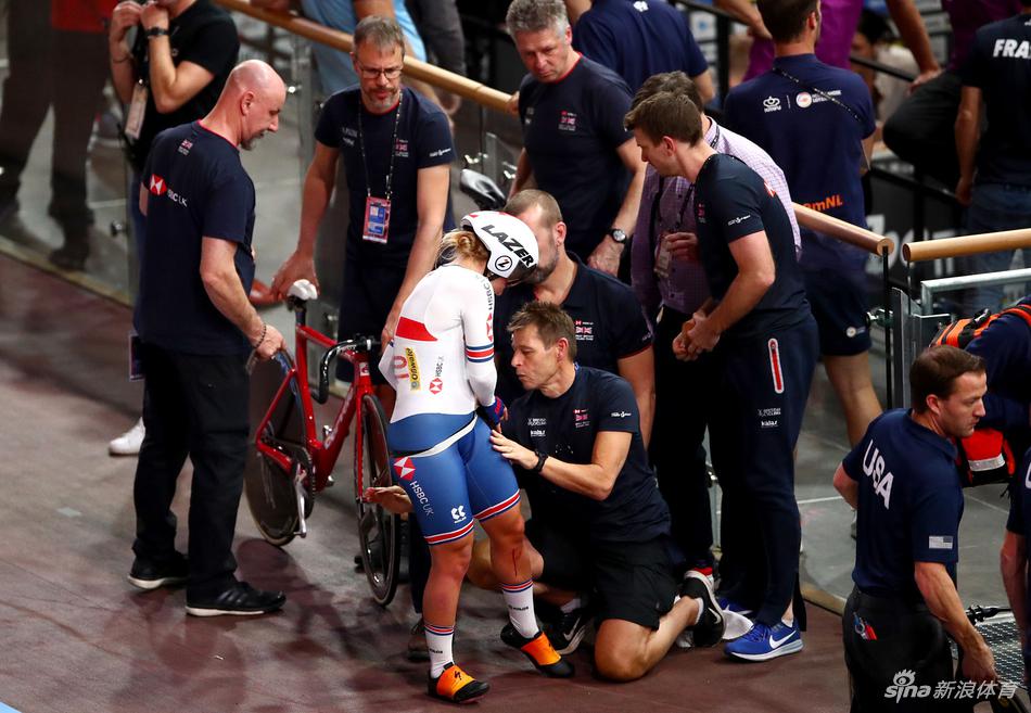 场自世锦赛王笑飞摔车受伤
