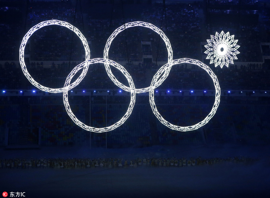 新浪体育 盘点冬奥会开幕式经典瞬间,2014索契冬奥会开幕式上五环变