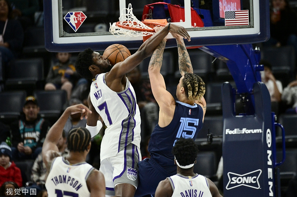 [NBA常规赛]灰熊五人得分上双 国王101-128灰熊