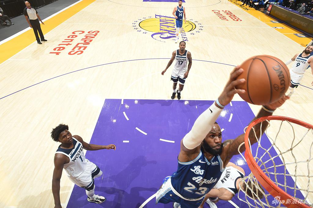 [NBA常规赛]森林狼91-127湖人