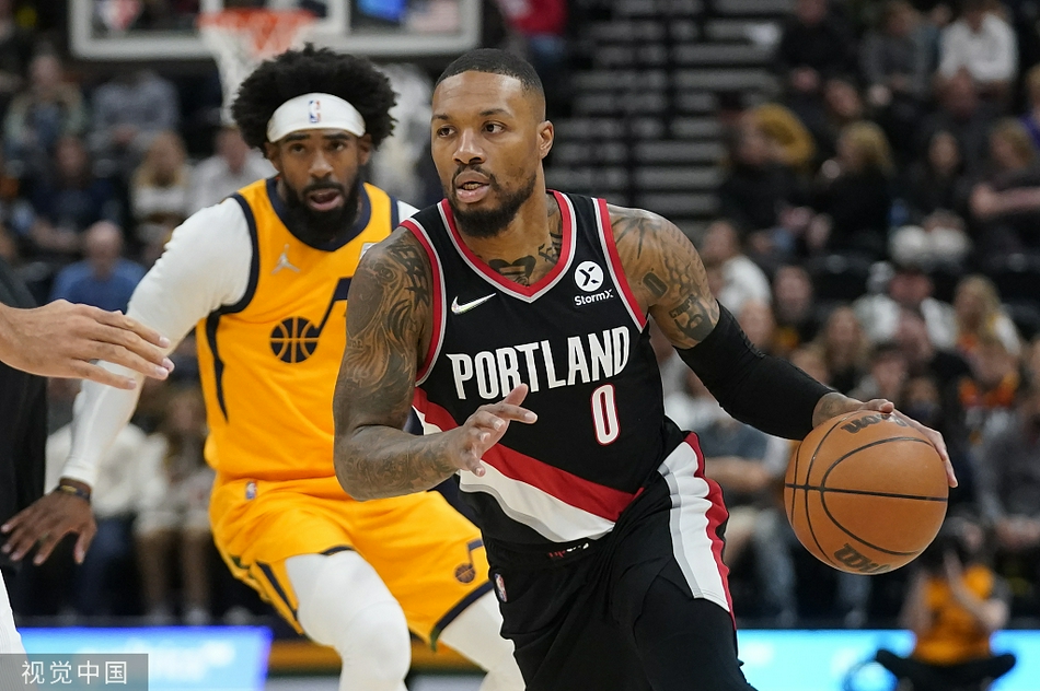 [NBA常规赛]开拓者107-129爵士