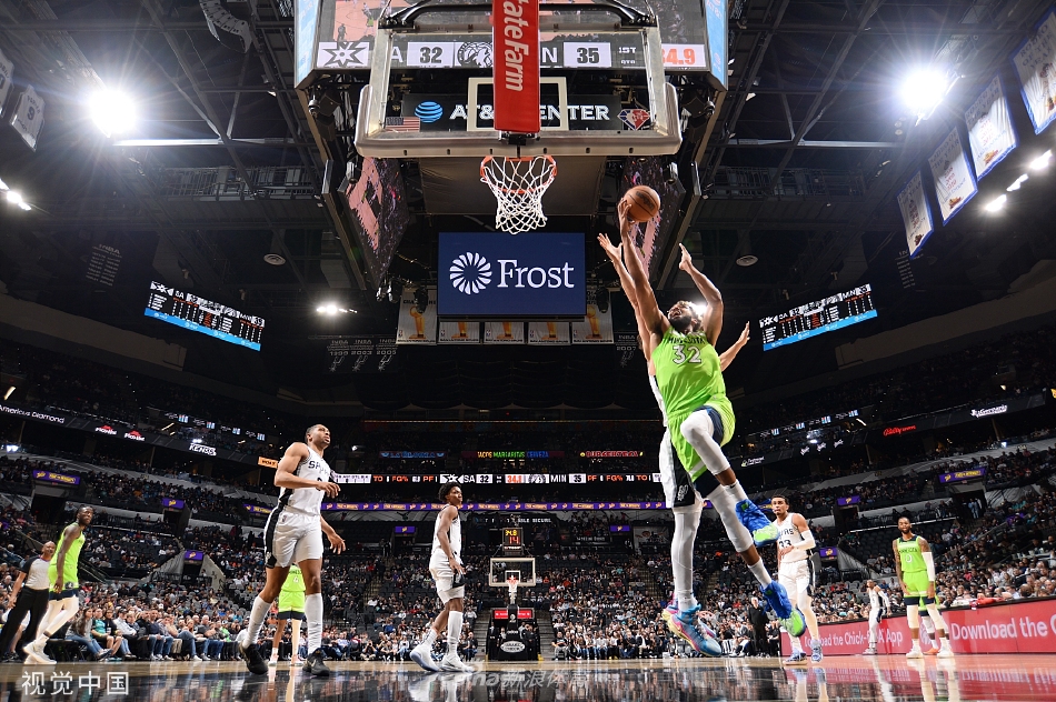 [NBA]森林狼149-139马刺 唐斯爆砍60分