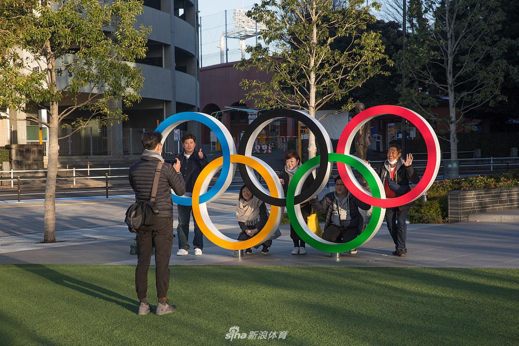 日本东京街头的奥运元素