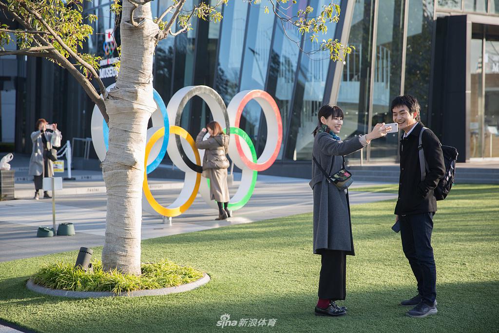 日本东京街头的奥运元素