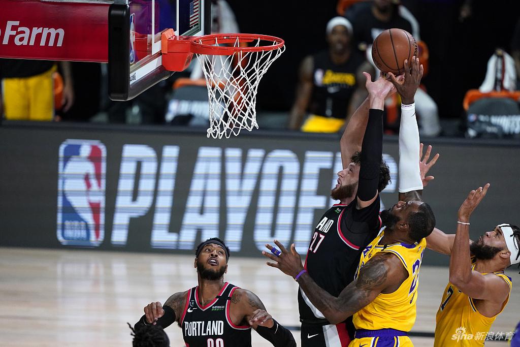 [NBA季后赛]开拓者100-93湖人 利拉德34分力压詹姆斯