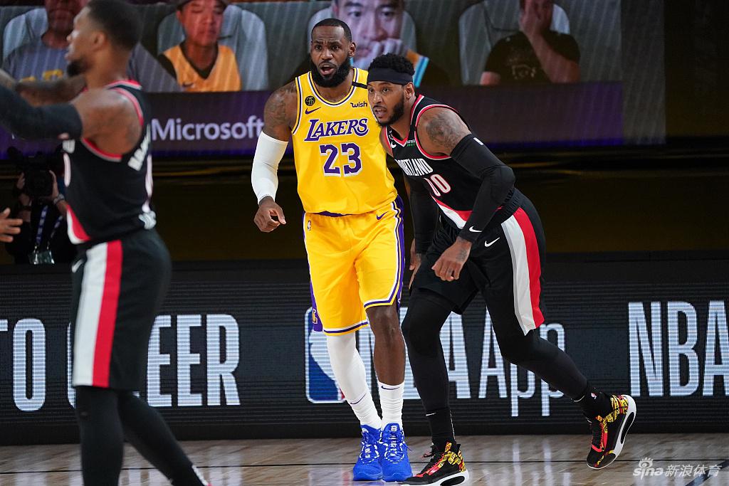 [NBA季后赛]开拓者100-93湖人 利拉德34分力压詹姆斯