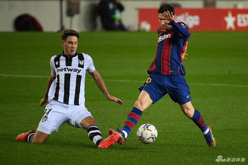 [西甲]巴萨1比0莱万特 梅西破门夺主场3连胜