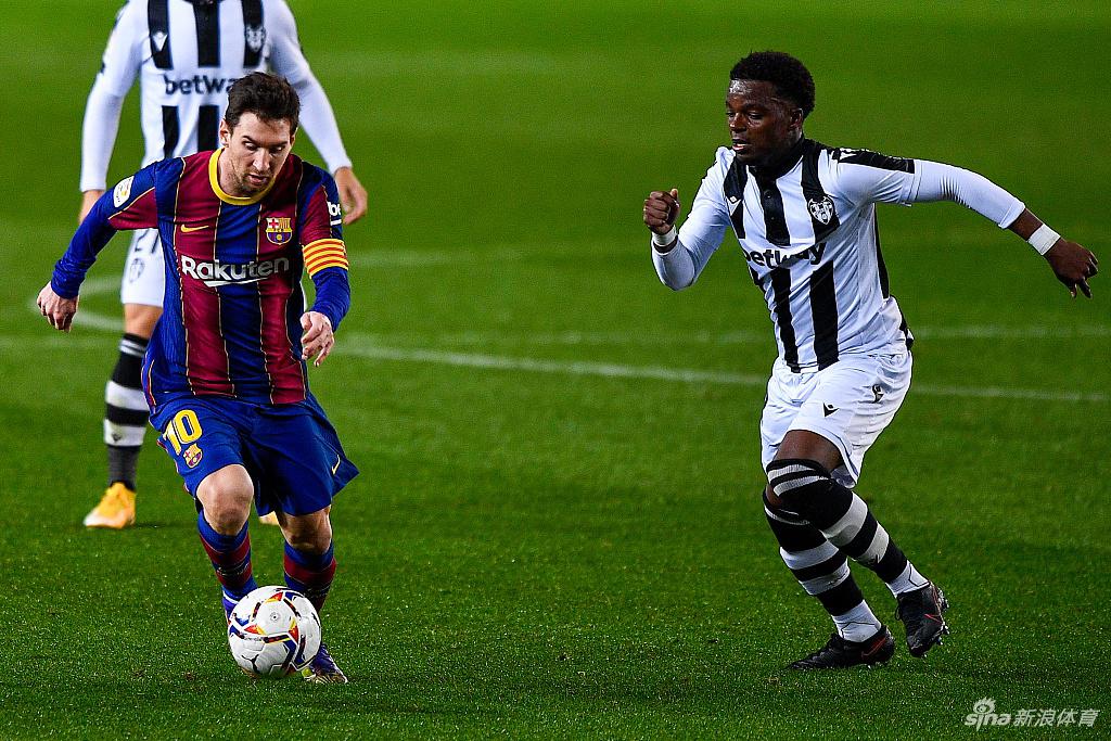 [西甲]巴萨1比0莱万特 梅西破门夺主场3连胜