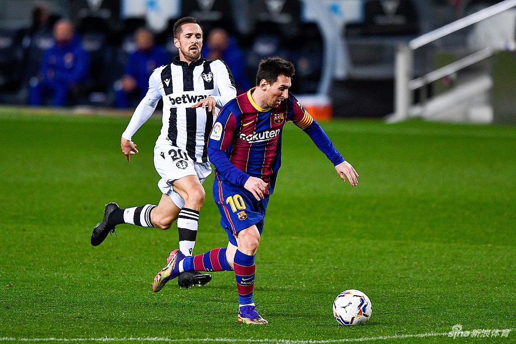 [西甲]巴萨1比0莱万特 梅西破门夺主场3连胜