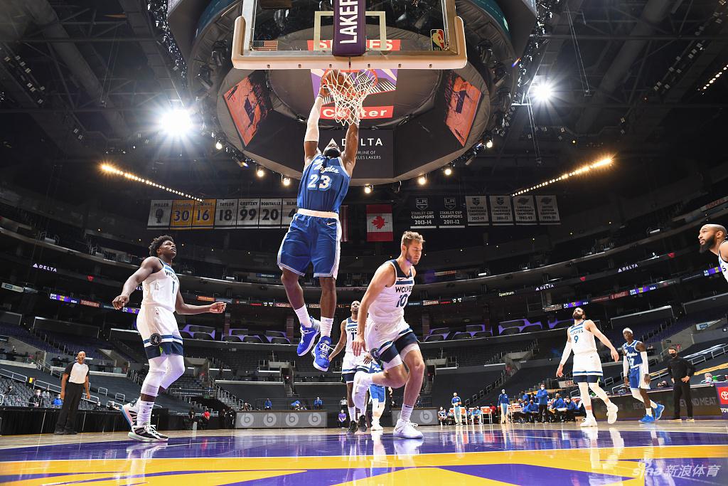 [NBA常规赛]森林狼91-127湖人