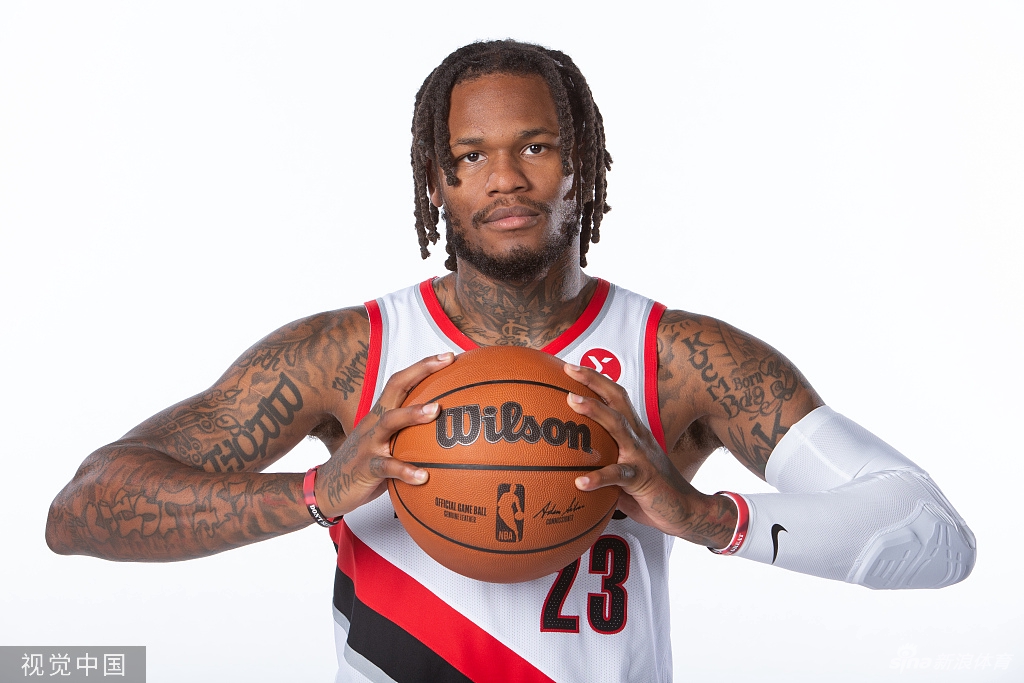 开拓者队媒体日拍摄新赛季写真