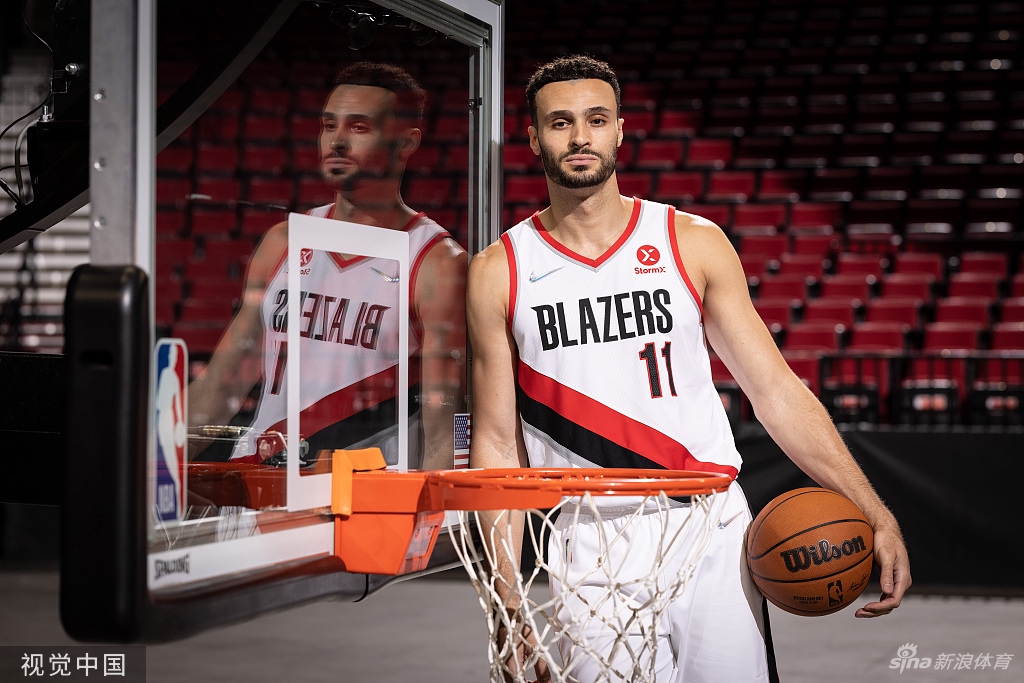 开拓者队媒体日拍摄新赛季写真