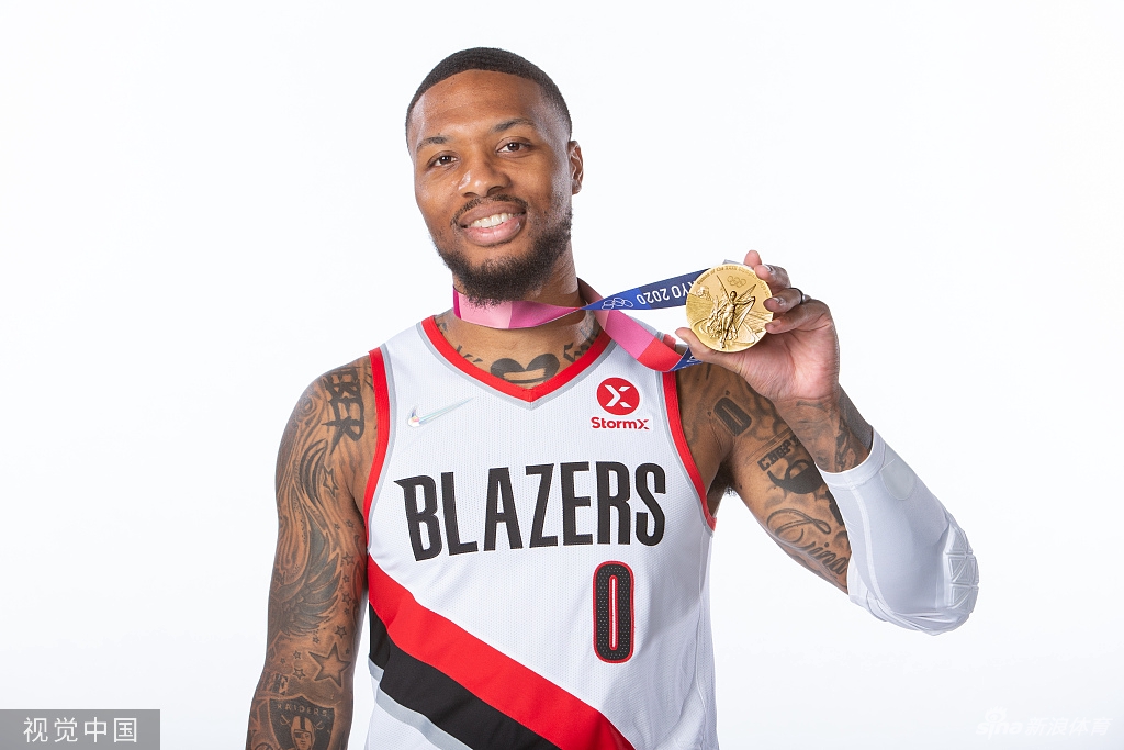 开拓者队媒体日拍摄新赛季写真