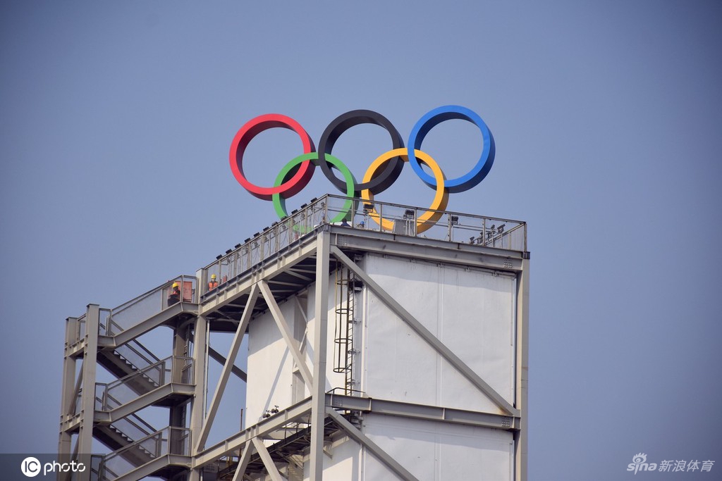 奥运五环标识喜迎冬奥倒计时100天