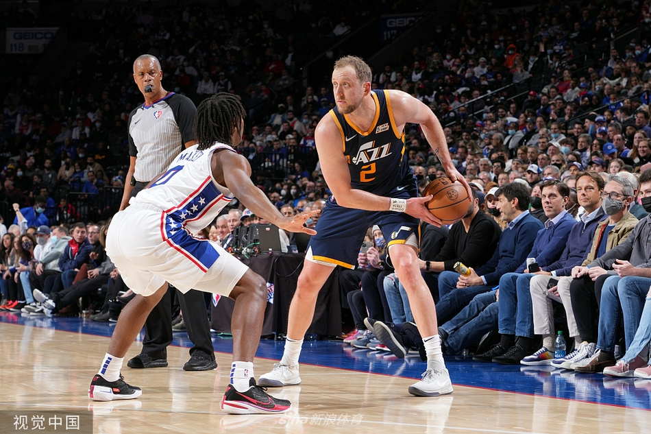 [NBA常规赛]爵士118-96大胜76人