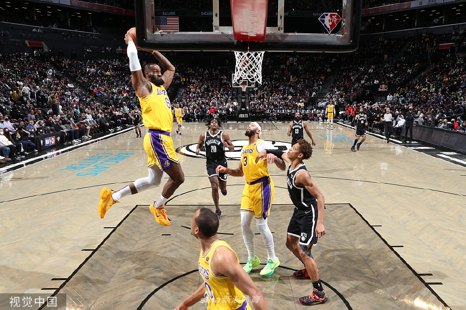 [NBA]湖人106-96篮网 詹姆斯豪取33分