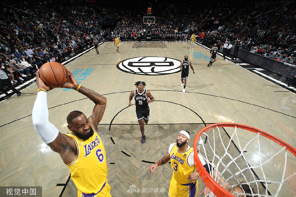 [NBA]湖人106-96篮网 詹姆斯豪取33分