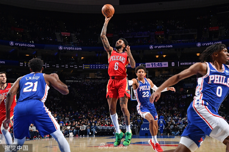 [NBA常规赛]鹈鹕107-117负76人