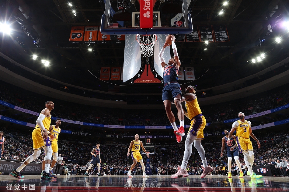 [NBA]湖人87-105负76人 浓眉空砍31分