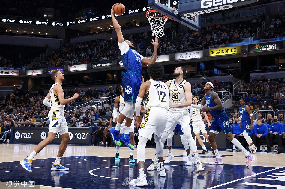 [NBA常规赛]森林狼129-120步行者