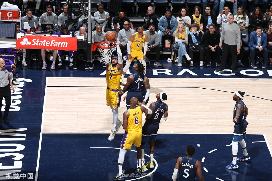 [NBA]湖人104-124森林狼 詹姆斯19分