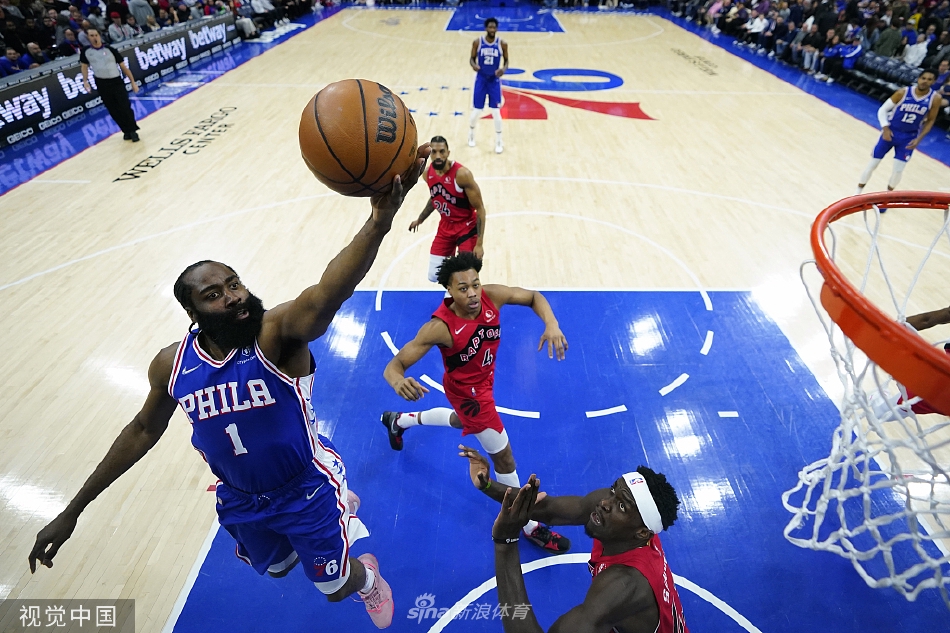 [NBA]猛龙93-88克76人 大帝21+13哈登准三双