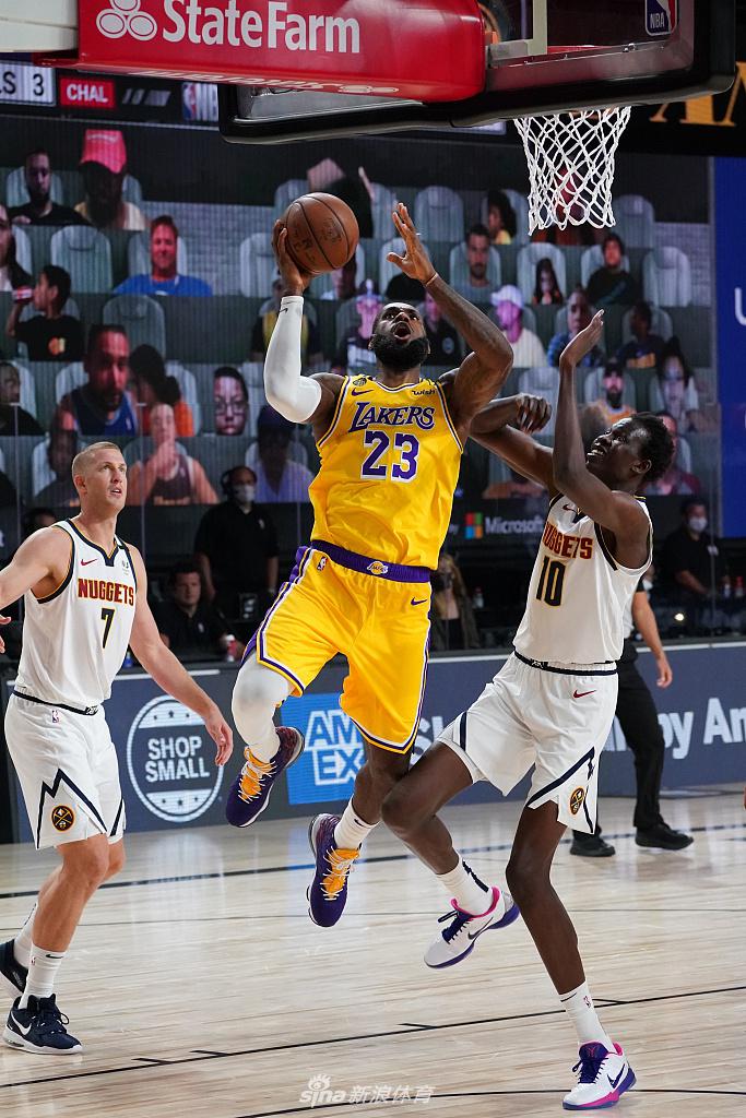 [NBA]掘金121-124湖人 库兹马3分绝杀詹皇29+12