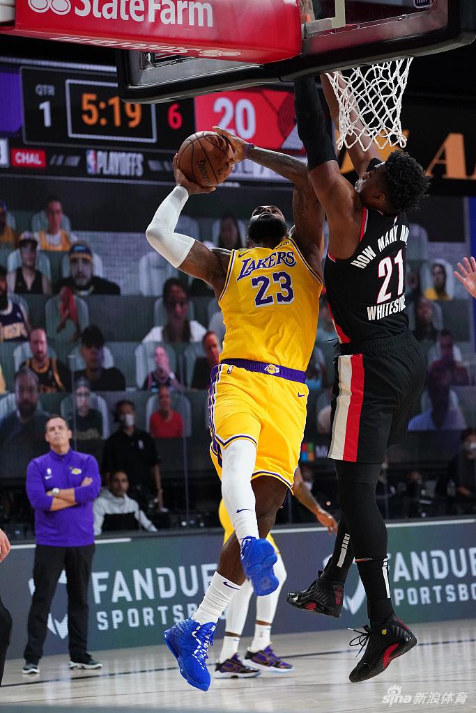 [NBA季后赛]开拓者100-93湖人 利拉德34分力压詹姆斯