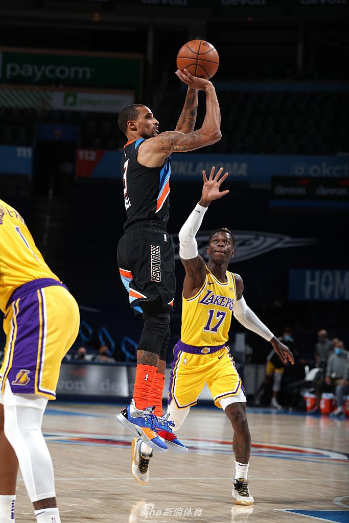 [NBA常规赛]湖人128-99雷霆 詹姆斯26+6+7