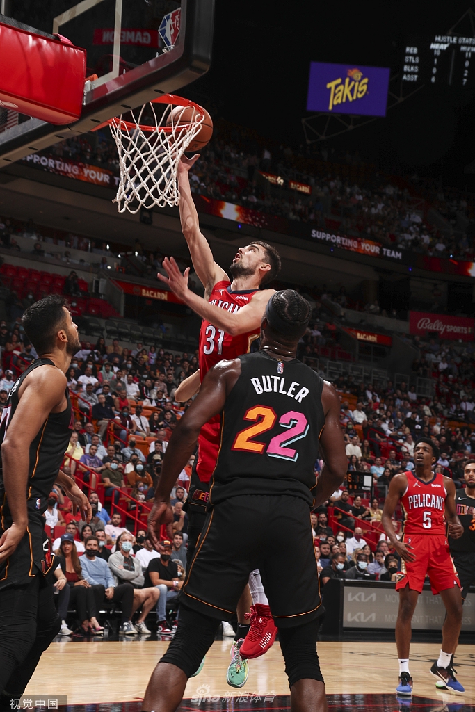 [NBA常规赛]鹈鹕98-113热火