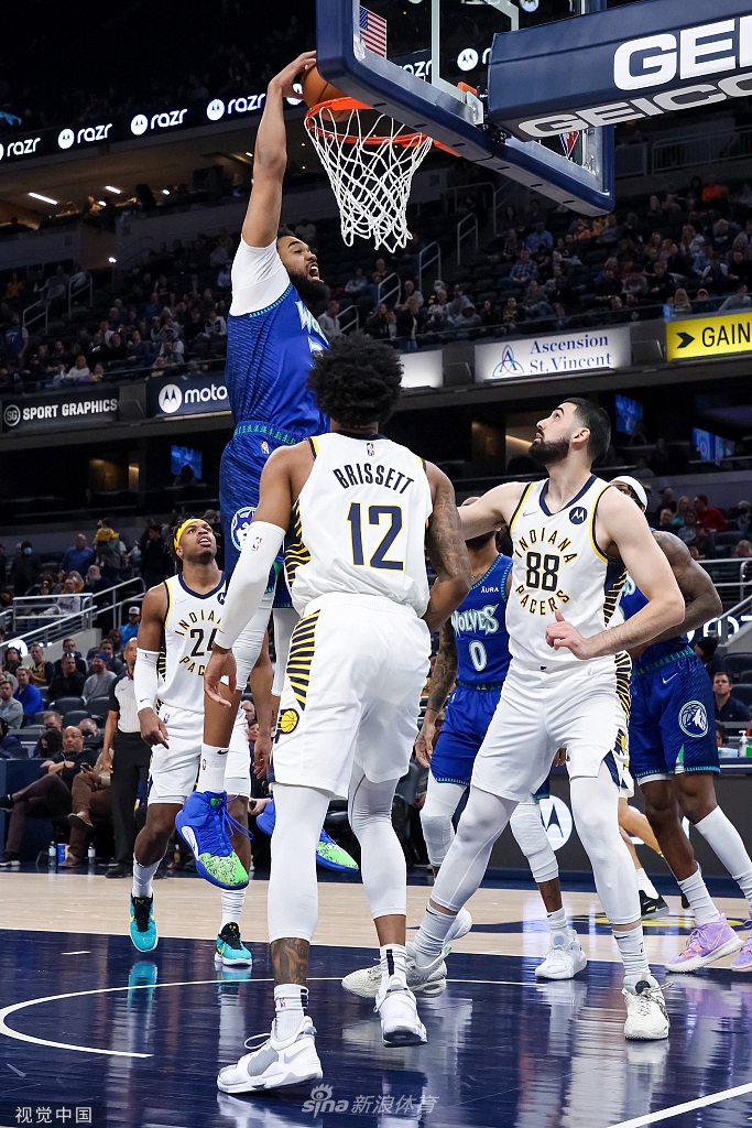 [NBA常规赛]森林狼129-120步行者