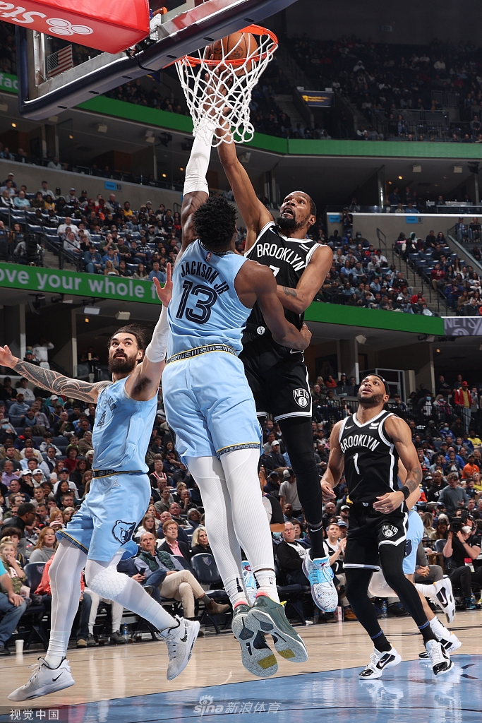 [NBA]篮网120-132灰熊 欧文杜兰特合砍78分