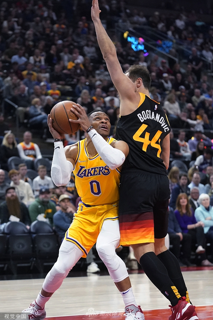 [NBA]湖人109-122爵士 威少24+7难救主