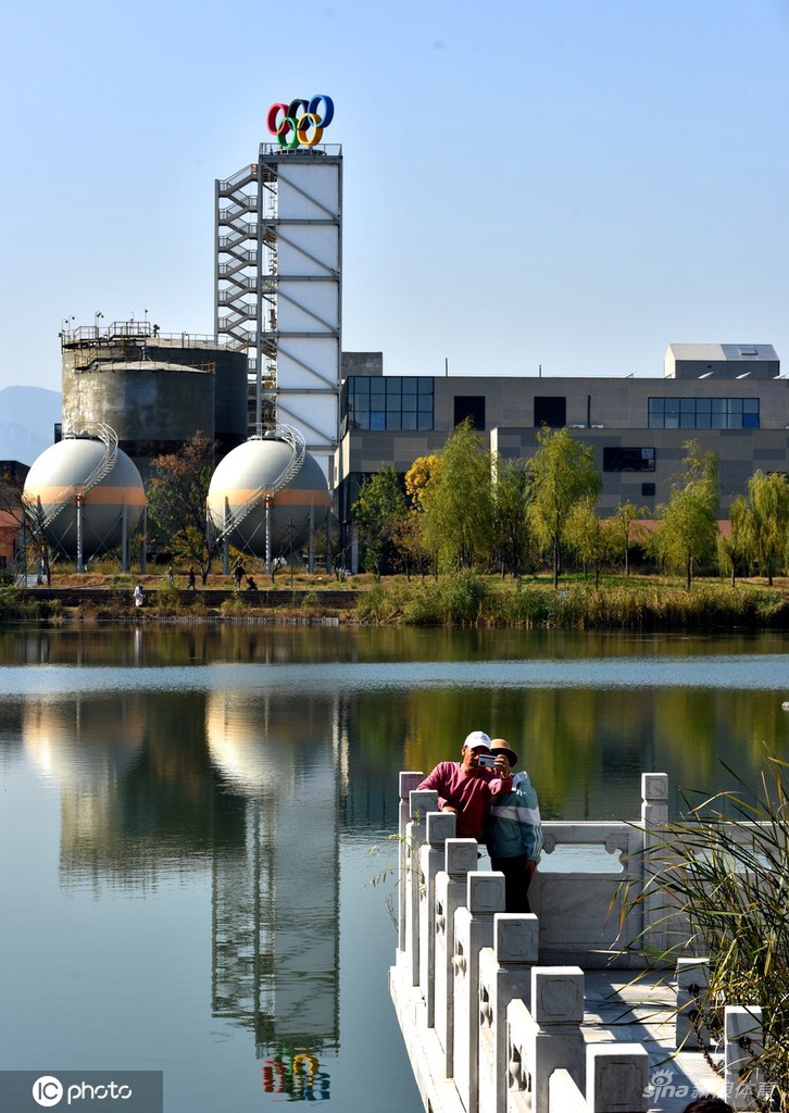 奥运五环标识喜迎冬奥倒计时100天