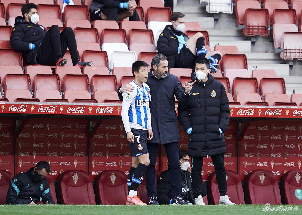 [西乙]希洪竞技1-1西班牙人 武磊替补出战